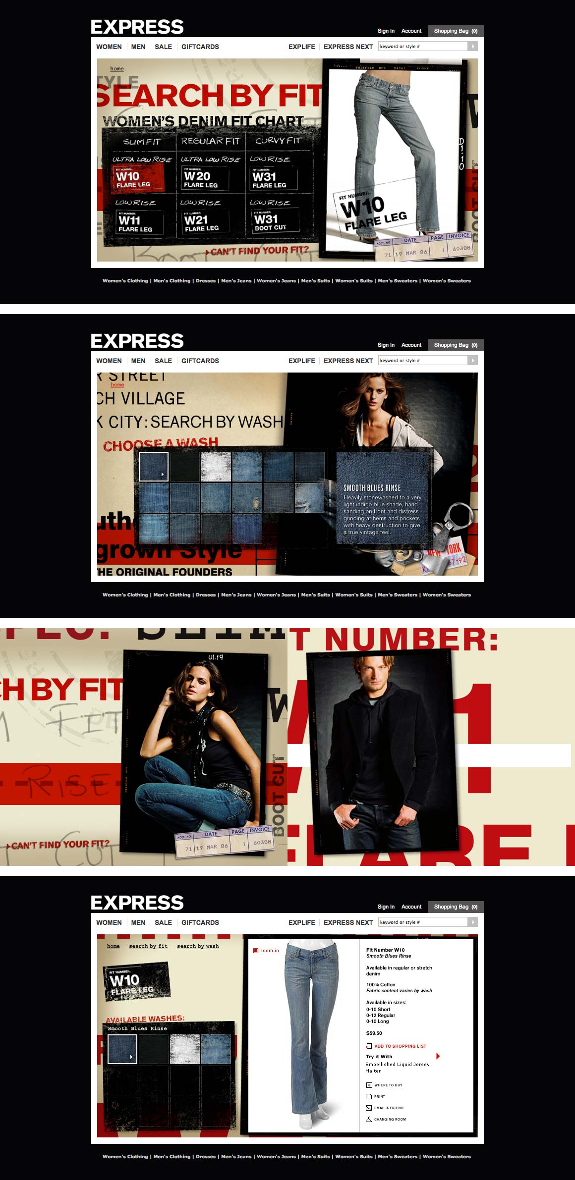 EXPRESS Fashion Promotional Website Design