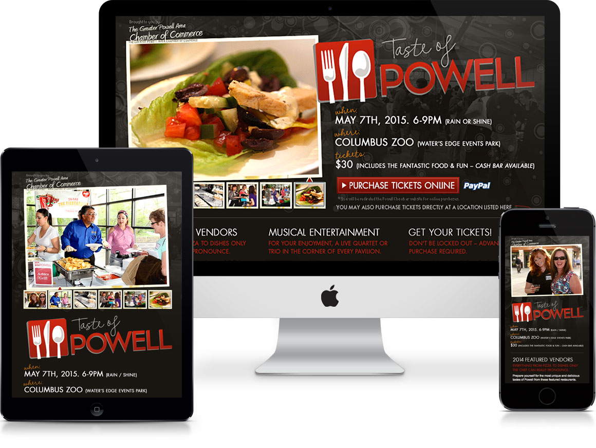 Taste of Powell Event Website Intro